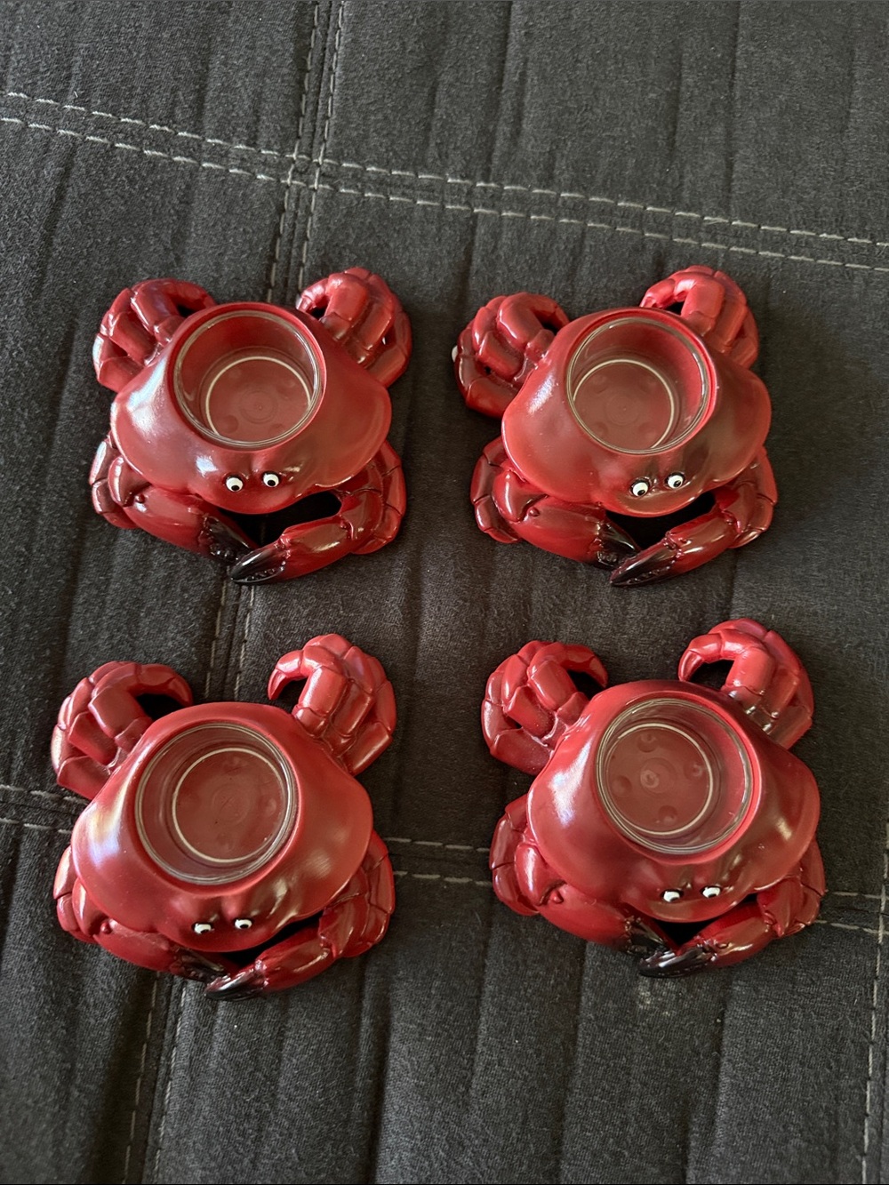 Yankee candle Red Crab Tealight Holders - Set of 4